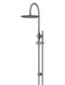 Round Gooseneck Shower Set with 300mm rose, Single-Function Hand Shower - Shadow Gunmetal