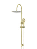 Meir Round Gooseneck Shower Set with 300mm rose, Three-Function Hand Shower - PVD Tiger Bronze