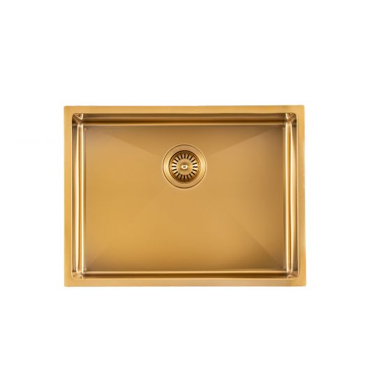 Novelli Single Sink 600mm - Brushed Gold