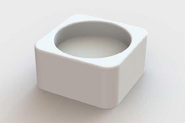Novelli Attivo - BPO2869A Poly-Resin Soap Dish White
