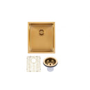 Novelli Single Kitchen Sink 390mm - Brushed Gold