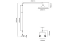Bastow Federation Exposed Shower Set 200mm Rose