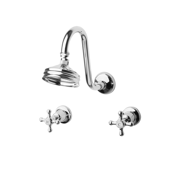 Bastow Federation Fixed G/Neck Shwr Set Bjnt 100mm Rose T/A