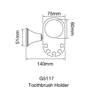 Bastow Georgian Toothbrush Holder