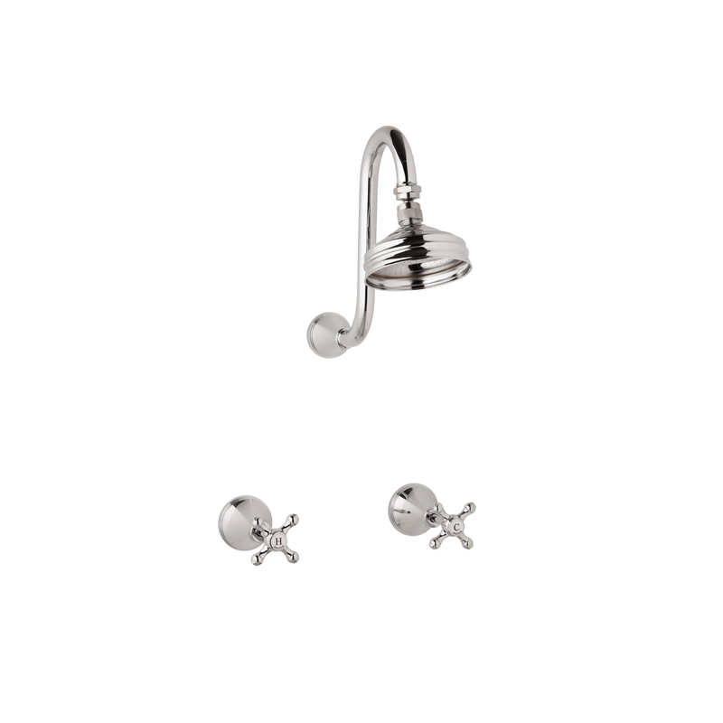 Bastow Georgian Fixed Gooseneck Shower Set