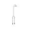 Bastow Georgian Exposed Bath/Shower Set 200mm Rose