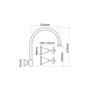 Bastow Georgian Wall Laundry/Spa Set 200mm Outlet