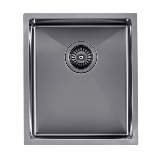 Novelli Single Kitchen Sink 390mm - Gun Metal