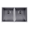 Novelli Double Kitchen Sink 770mm - Gun Metal