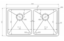 Novelli Giovanni Double Bowl Undermount Sink