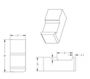 Novelli Attivo Robe Hook Satin Nickel