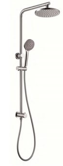 Novelli 5100ES Giovanni Rail Shower with Overhead Matte Black & Satin Nickel