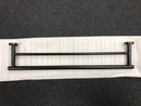 Novelli Attivo Double Towel Rail Matte Black