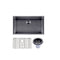 Novelli Single Kitchen Sink 762mm - Gun Metal