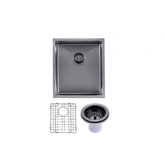 Novelli Single Kitchen Sink 390mm - Gun Metal