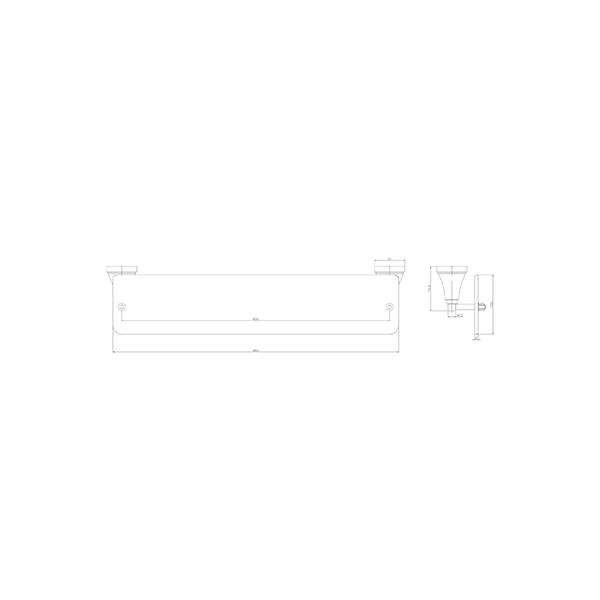Bastow Georgian Shower Shelf
